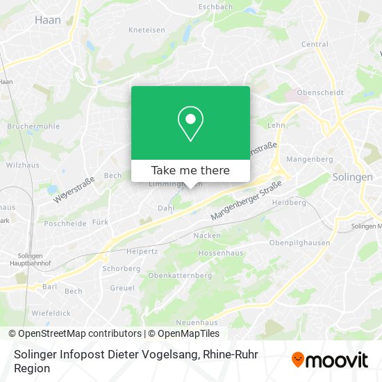Карта Solinger Infopost Dieter Vogelsang