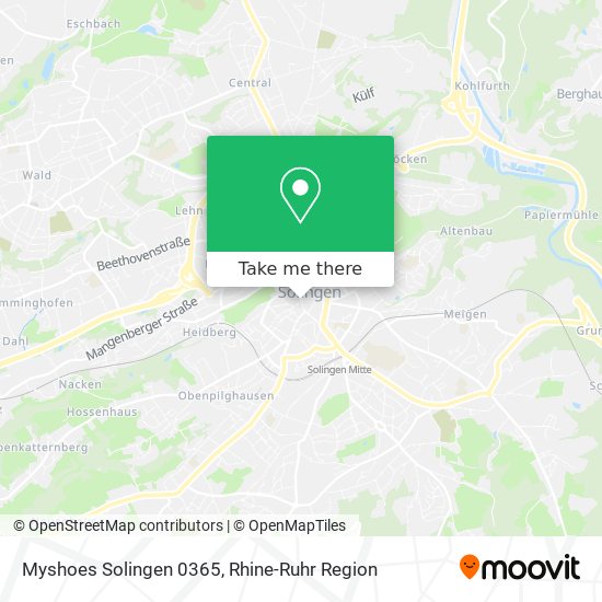 Myshoes Solingen 0365 map