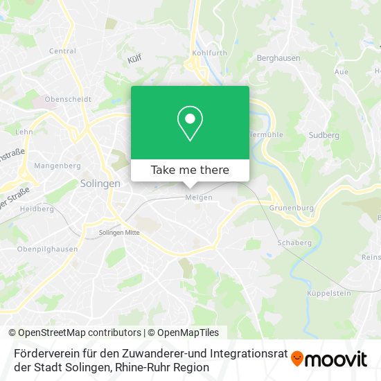 Förderverein für den Zuwanderer-und Integrationsrat der Stadt Solingen map