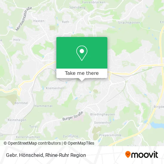 Карта Gebr. Hönscheid