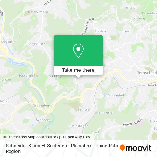 Карта Schneider Klaus H. Schleiferei Pliessterei