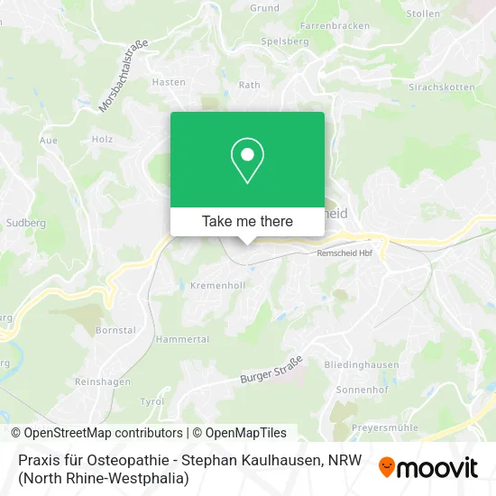 Карта Praxis für Osteopathie - Stephan Kaulhausen