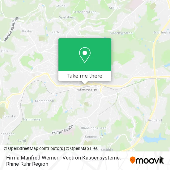 Карта Firma Manfred Werner - Vectron Kassensysteme
