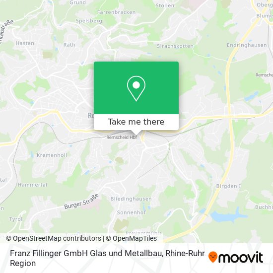 Franz Fillinger GmbH Glas und Metallbau map