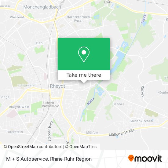 M + S Autoservice map