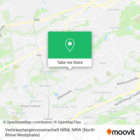 Verbrauchergenossenschaft NRW map