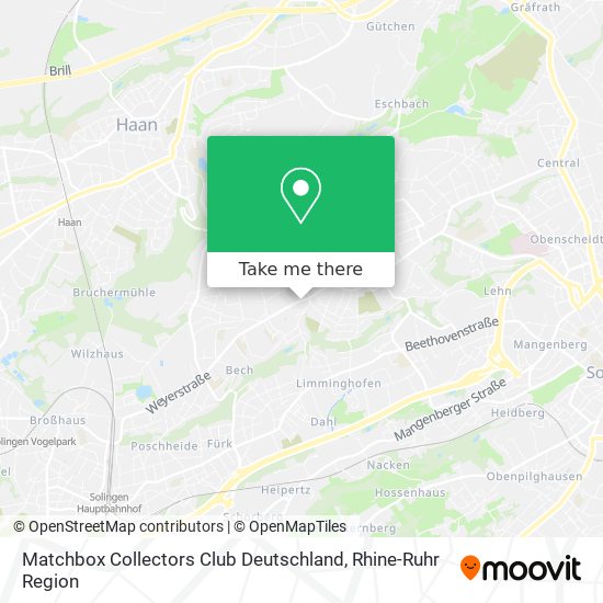 Matchbox Collectors Club Deutschland map
