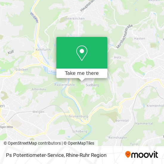 Ps Potentiometer-Service map