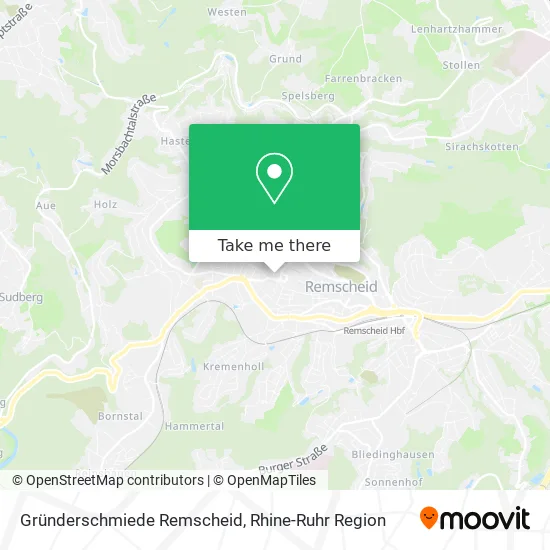 Gründerschmiede Remscheid map