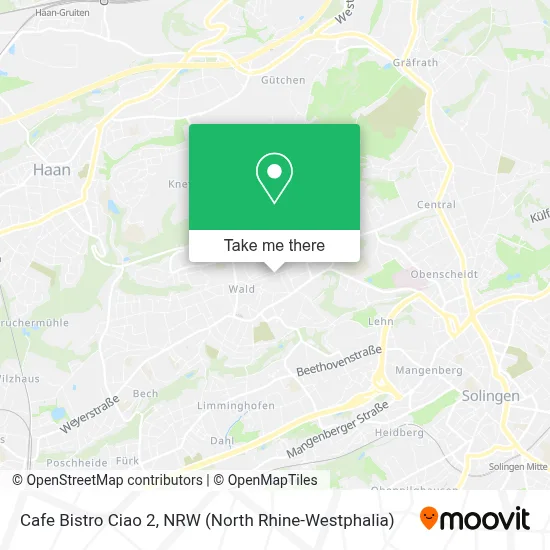 Cafe Bistro Ciao 2 map