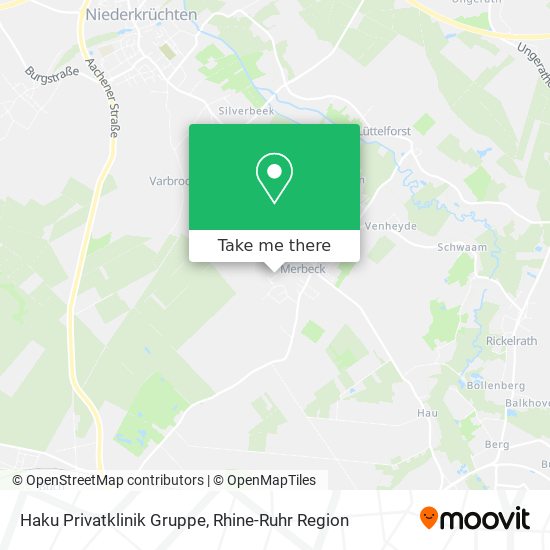 Haku Privatklinik Gruppe map