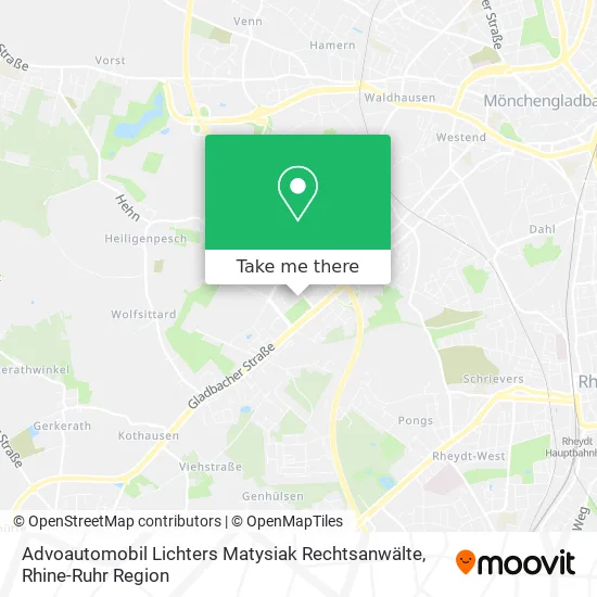 Карта Advoautomobil Lichters Matysiak Rechtsanwälte
