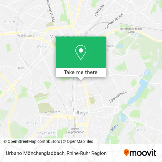 Карта Urbano Mönchengladbach