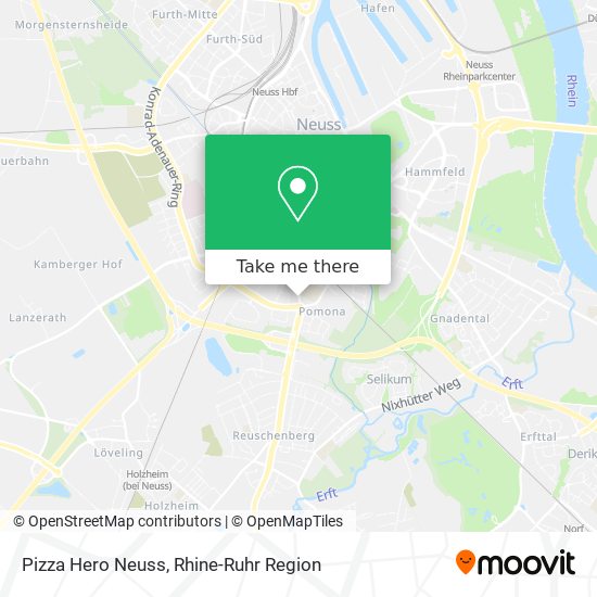 Pizza Hero Neuss map