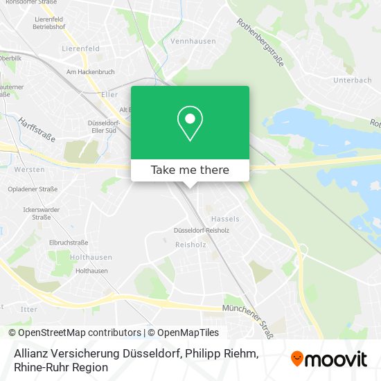 Allianz Versicherung Düsseldorf, Philipp Riehm map