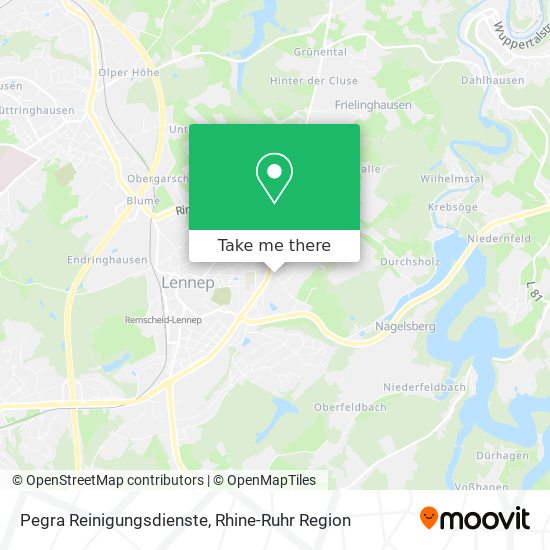 Pegra Reinigungsdienste map