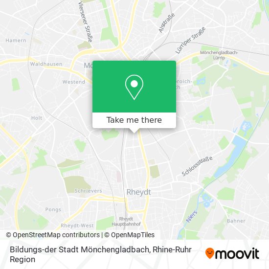 Bildungs-der Stadt Mönchengladbach map