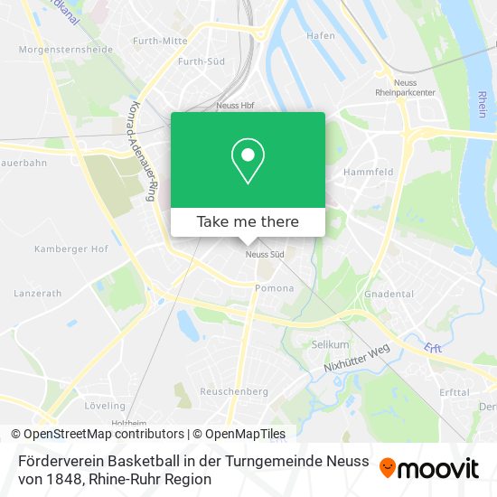 Förderverein Basketball in der Turngemeinde Neuss von 1848 map