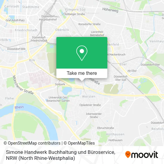 Карта Simone Handwerk Buchhaltung und Büroservice