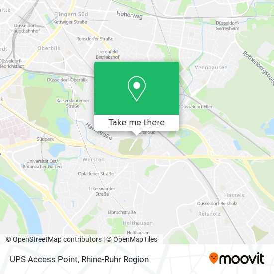 UPS Access Point map