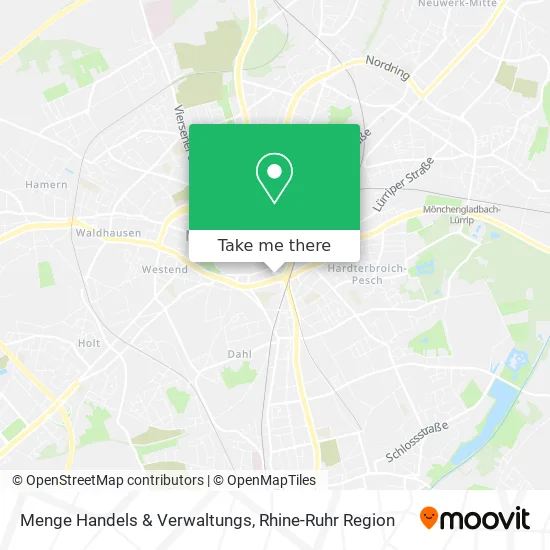 Карта Menge Handels & Verwaltungs