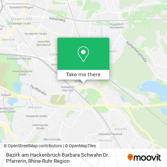Карта Bezirk am Hackenbruch Barbara Schwahn Dr. Pfarrerin