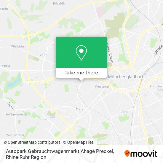 Autopark Gebrauchtwagenmarkt Ahagé Preckel map