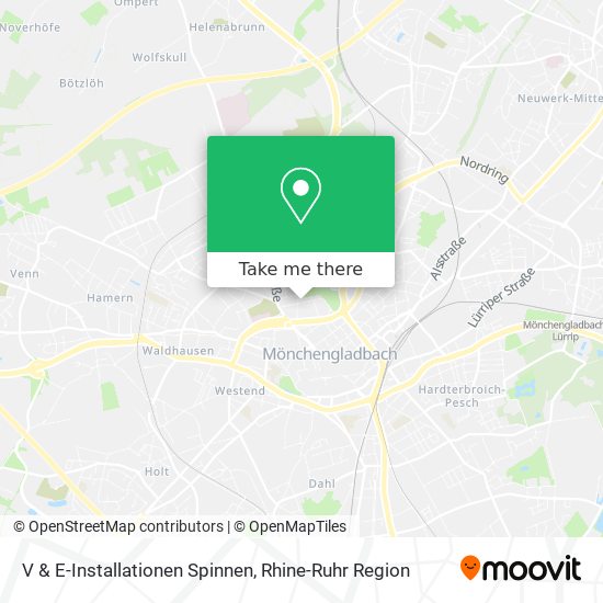 V & E-Installationen Spinnen map