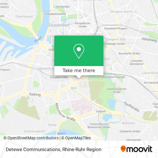 Detewe Communications map
