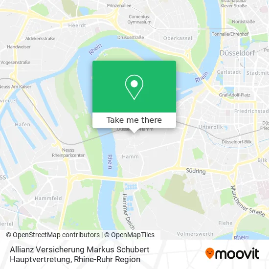 Карта Allianz Versicherung Markus Schubert Hauptvertretung