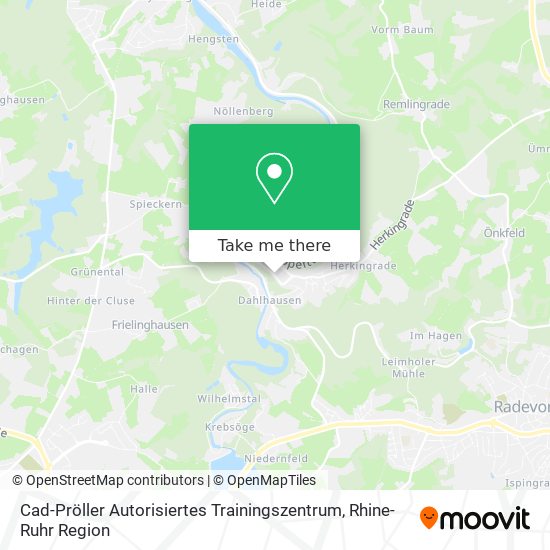 Cad-Pröller Autorisiertes Trainingszentrum map