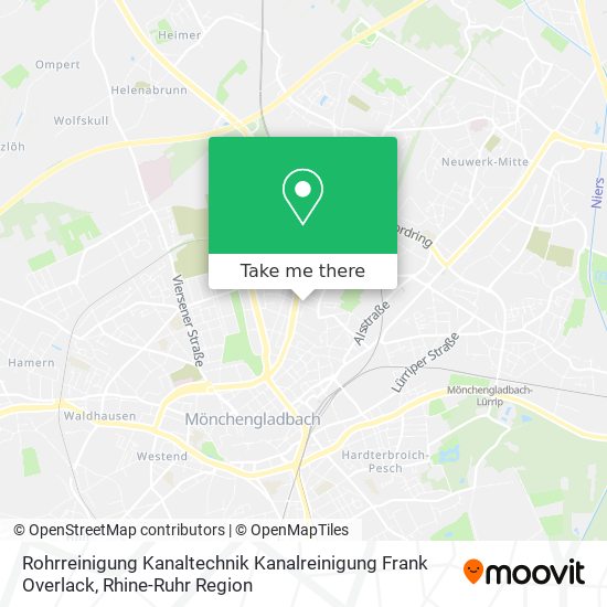 Rohrreinigung Kanaltechnik Kanalreinigung Frank Overlack map