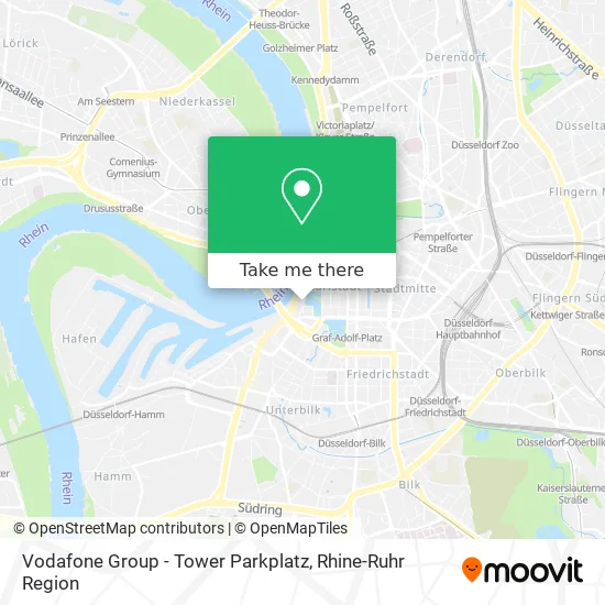Карта Vodafone Group - Tower Parkplatz