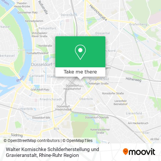 Карта Walter Komischke Schilderherstellung und Gravieranstalt
