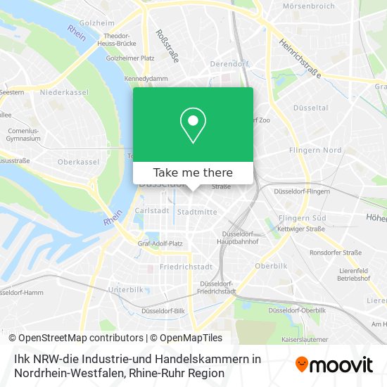 Ihk NRW-die Industrie-und Handelskammern in Nordrhein-Westfalen map