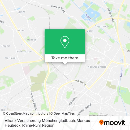 Allianz Versicherung Mönchengladbach, Markus Heubeck map