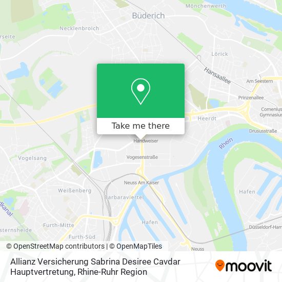 Allianz Versicherung Sabrina Desiree Cavdar Hauptvertretung map