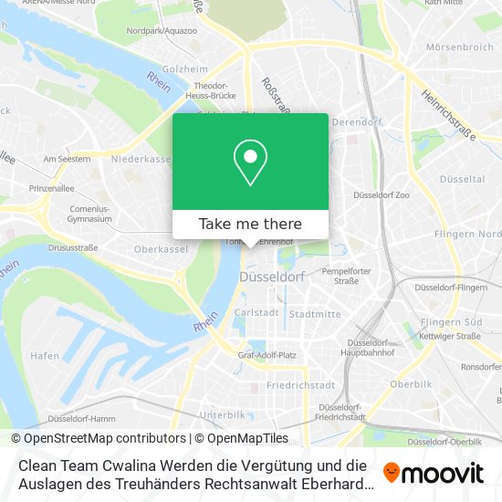 Clean Team Cwalina Werden die Vergütung und die Auslagen des Treuhänders Rechtsanwalt Eberhard Stoc map