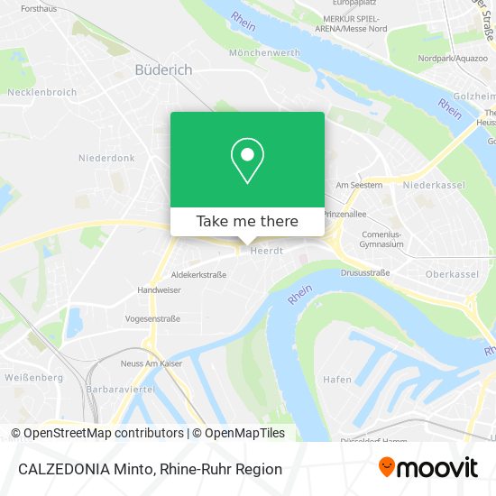 CALZEDONIA Minto map