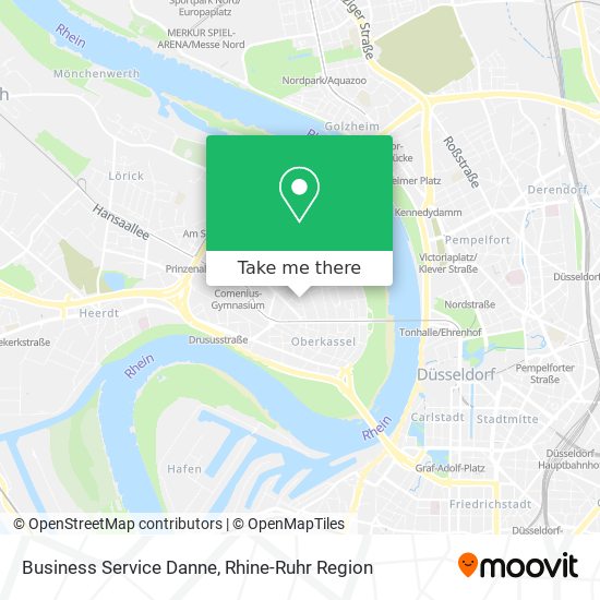 Business Service Danne map