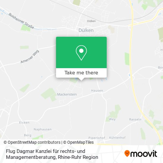Карта Flug Dagmar Kanzlei für rechts- und Managementberatung
