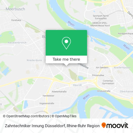 Zahntechniker Innung Düsseldorf map