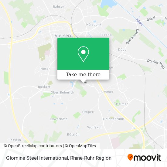 Glomine Steel International map