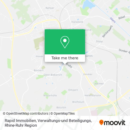 Карта Rapid Immobilien, Verwaltungs-und Beteiligungs