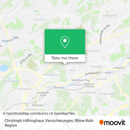 Christoph Hillringhaus Versicherungen map