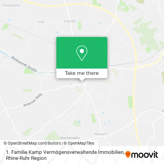 Карта 1. Familie Kamp Vermögensverwaltende Immobilien