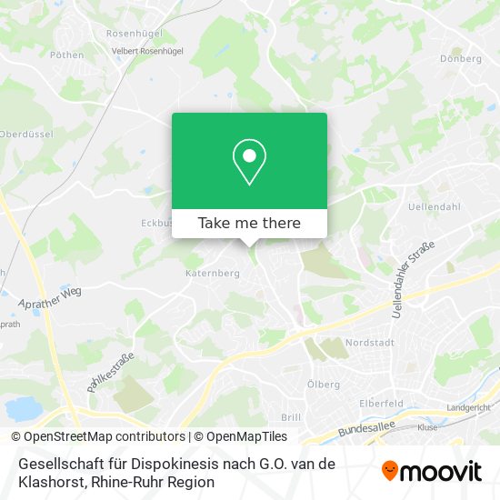 Gesellschaft für Dispokinesis nach G.O. van de Klashorst map