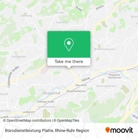 Bürodienstleistung Platte map