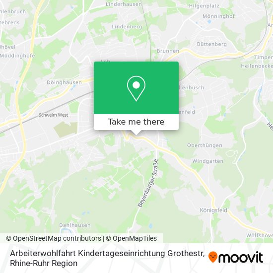 Arbeiterwohlfahrt Kindertageseinrichtung Grothestr map