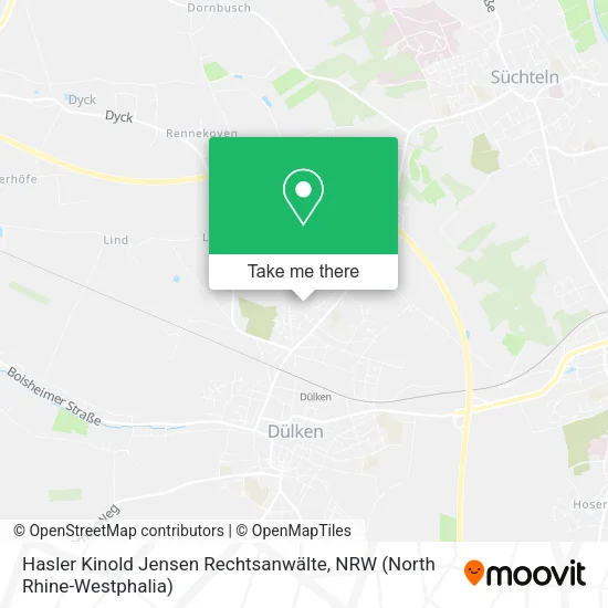 Карта Hasler Kinold Jensen Rechtsanwälte